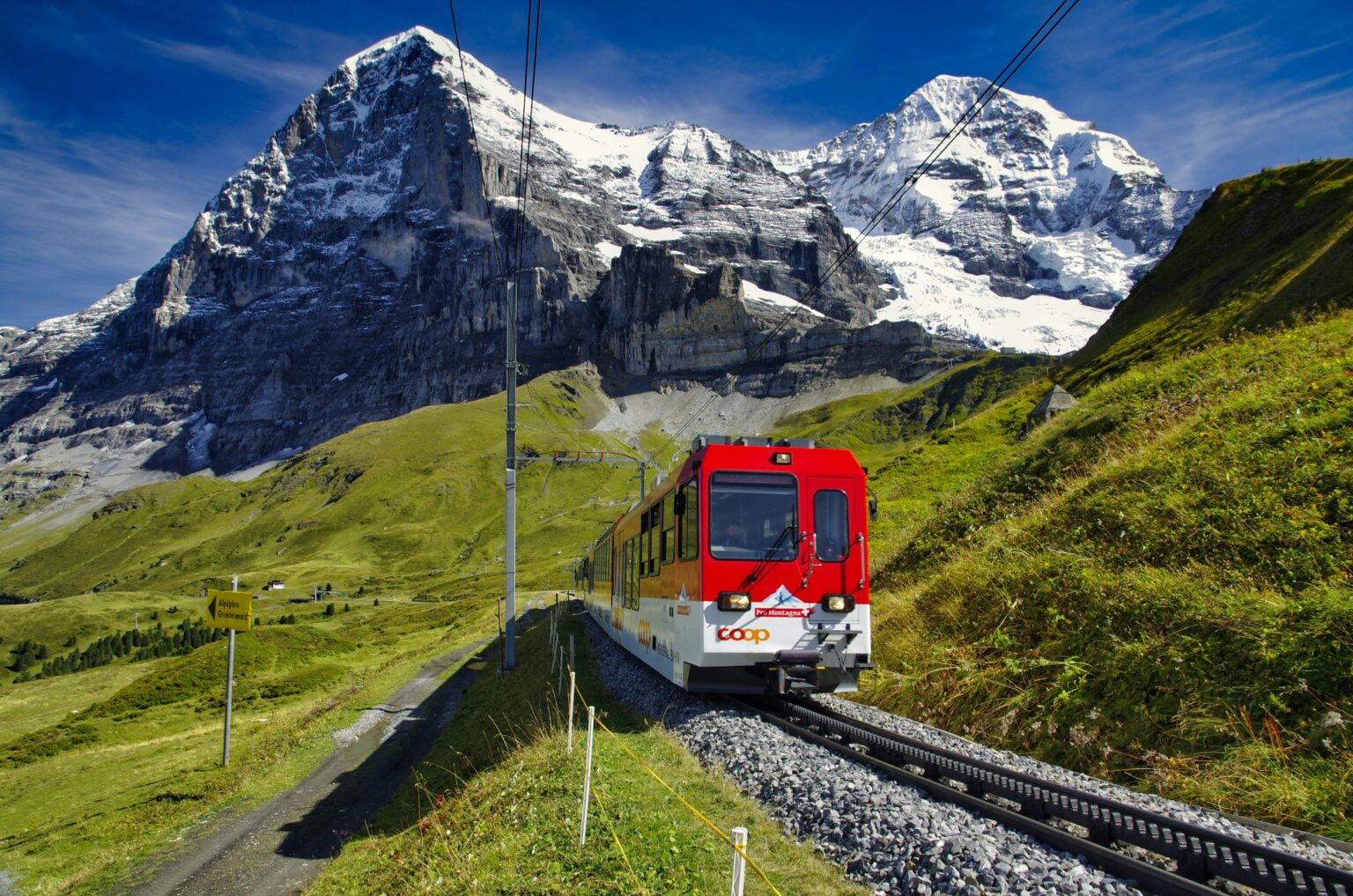 Voyage de noces en train en Suisse